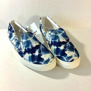 Old Navy women's canvas slip on size 8 navy tie dye print NEW